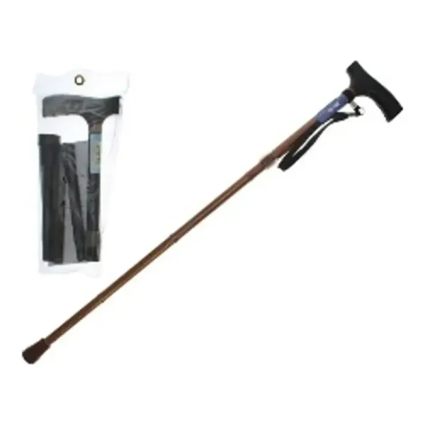 Baston plegable 80-90cm Metal  Color Chocolate/Negro