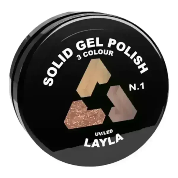 Trío de gel sólido n.3 verde azulado místico
