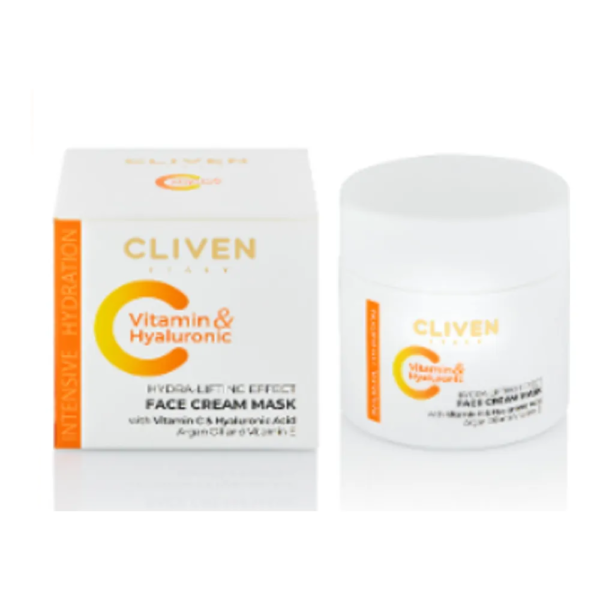 Mascarilla crema facial vitamina C y hialurónico